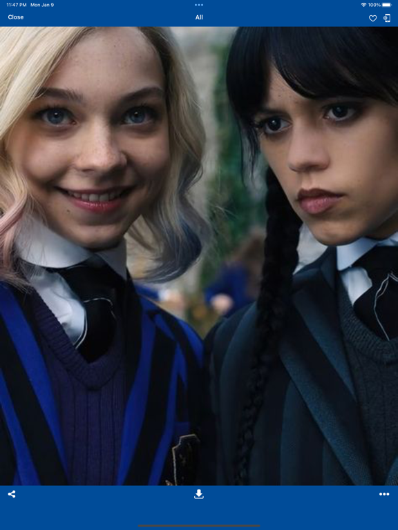 Addams Wednesday S2 Wallpaper iPad screenshot 3 - Entertainment app