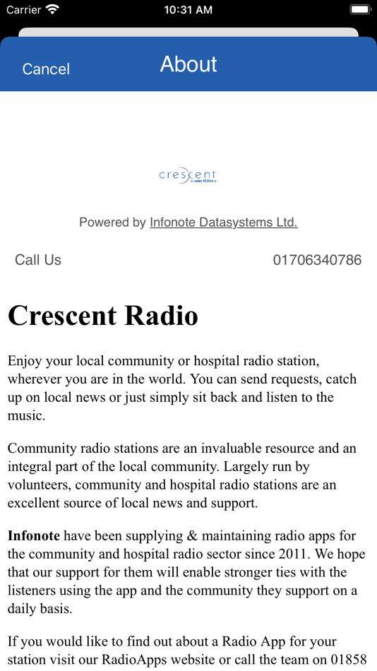 Crescent Radio - 2.66 - (iOS)