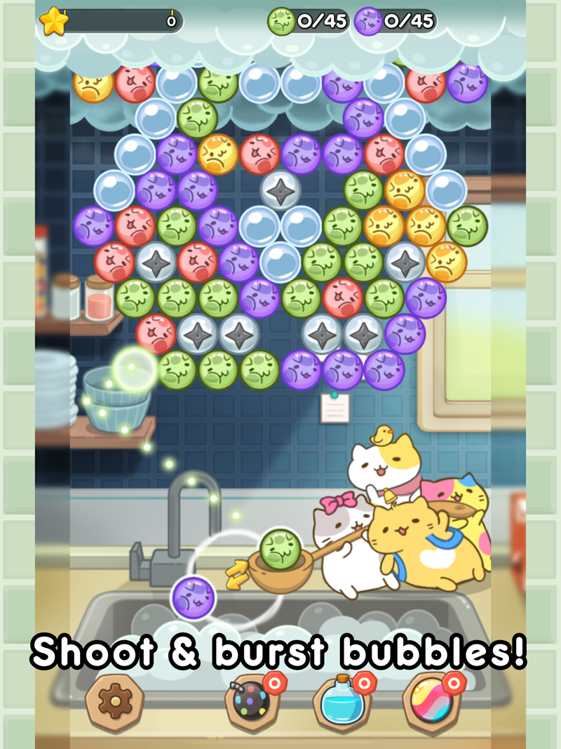 MitchiriNeko Bubble official gameplay screenshot 1