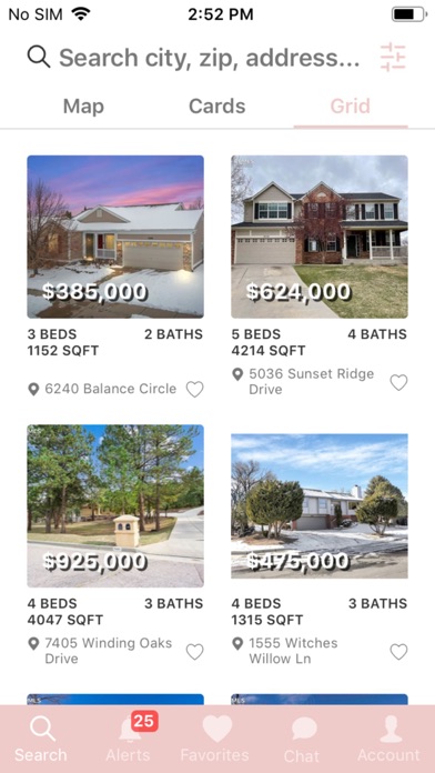 Southern Colorado Home Search Screenshot