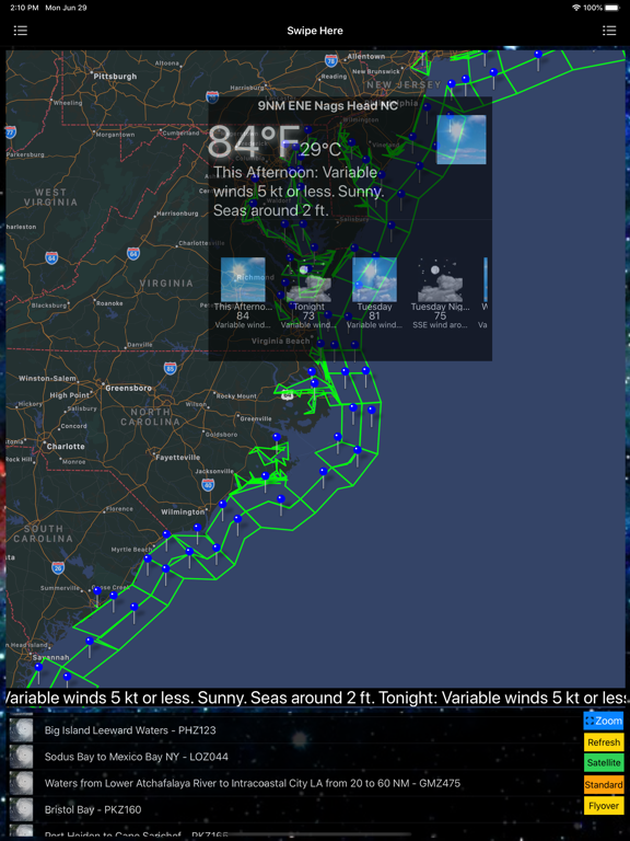 Screenshot #6 pour Instant Marine Forecast Pro
