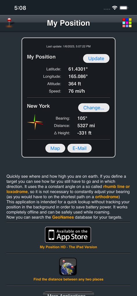 My Position App - Navigation App | MWM