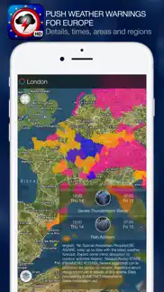 weather alert map europe iphone screenshot 1