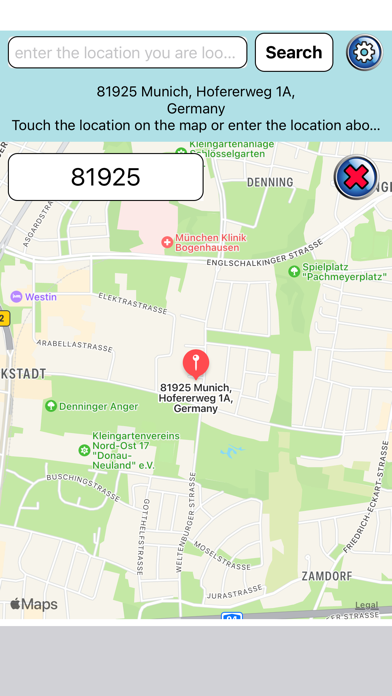 Postal Codes International Screenshot