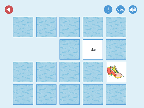 Screenshot #6 pour ABC-klubben: ABC-memo Lite