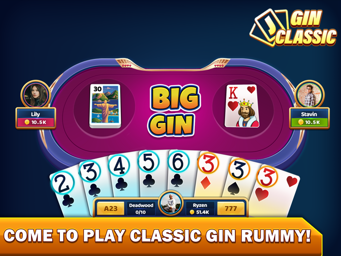 Gin Rummy - Offline Card Game