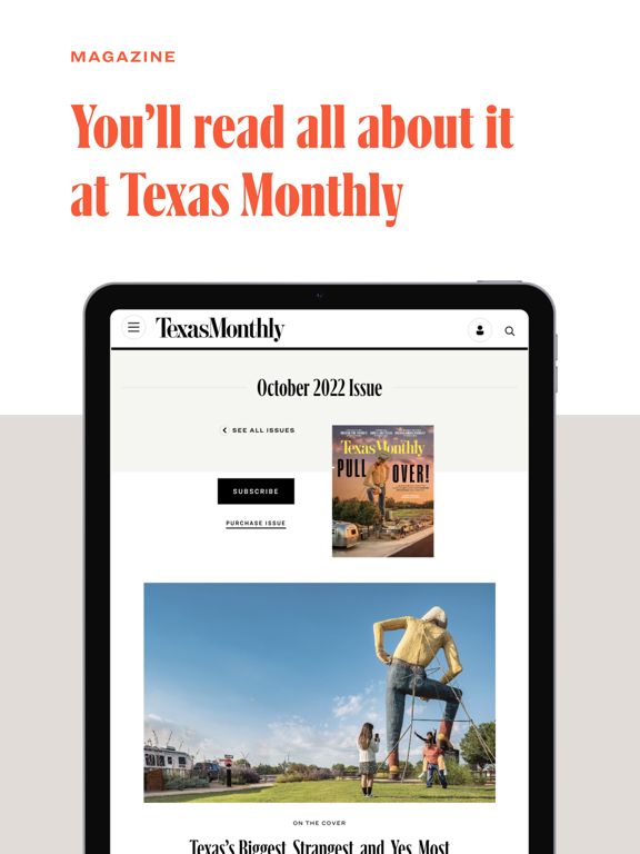 Texas Monthly iPad screenshot 6 - Magazines & Newspapers app