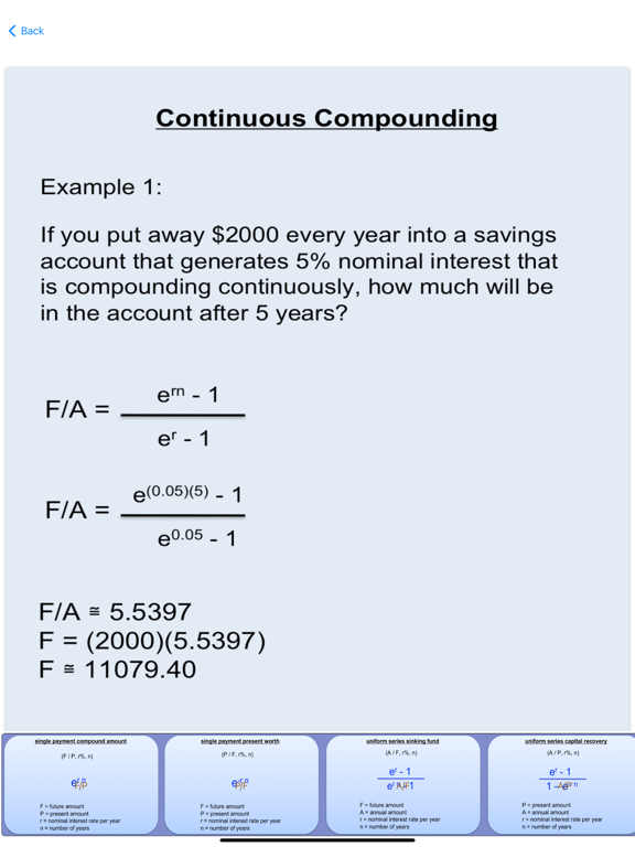 Screenshot #4 pour engineering economics