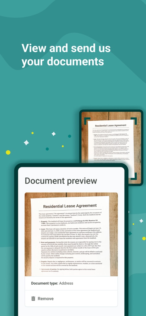 Your Texas Benefits - Users can securely upload required paperwork, with a clear document preview and an intuitive option to remove files before submission.