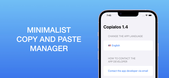 Copialos Clipboard Manager