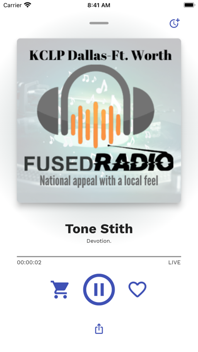 Dallas-Ft.Worth Fused Radio Screenshot