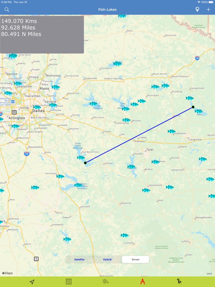 Texas-LA-AR Lakes  Fishes