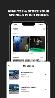 v1 baseball: swing analyzer iphone screenshot 4