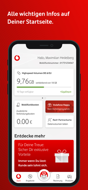 Vodafone Prepaid Guthaben aufladen und abfragen