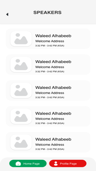 6th SaudiDerm Conference Screenshot