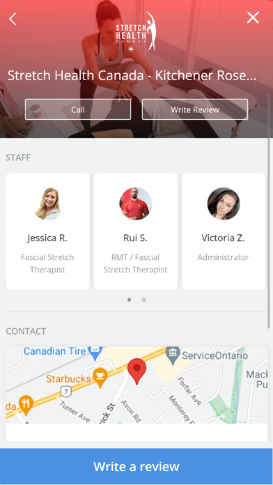 Stretch Health Canada Screenshot