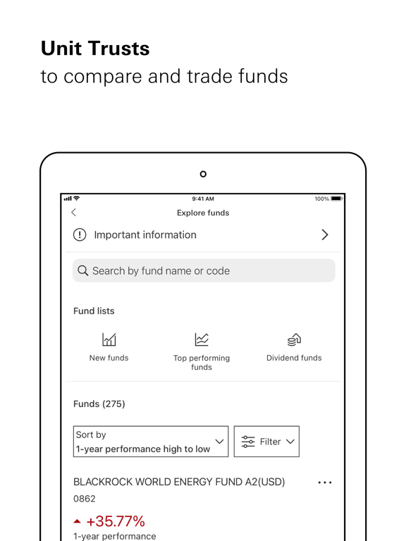 HSBC Taiwan iPad screenshot 8 - Finance app