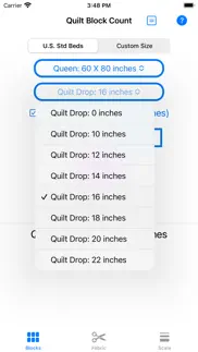 quilt block calculator iphone screenshot 3