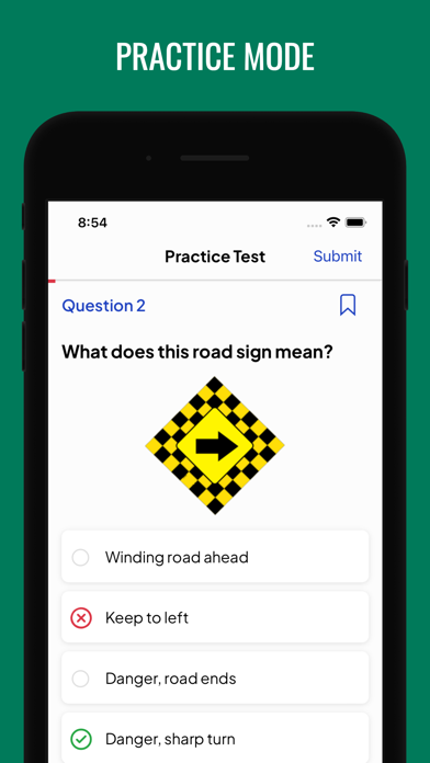 G1 Practice Test Ontario 2024 Screenshot