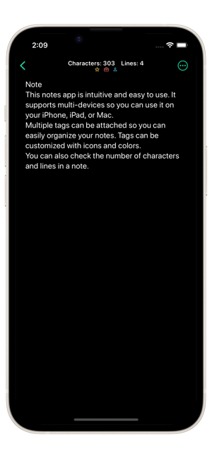 ‎Nota: Captura de pantalla de la aplicación Widget Notes