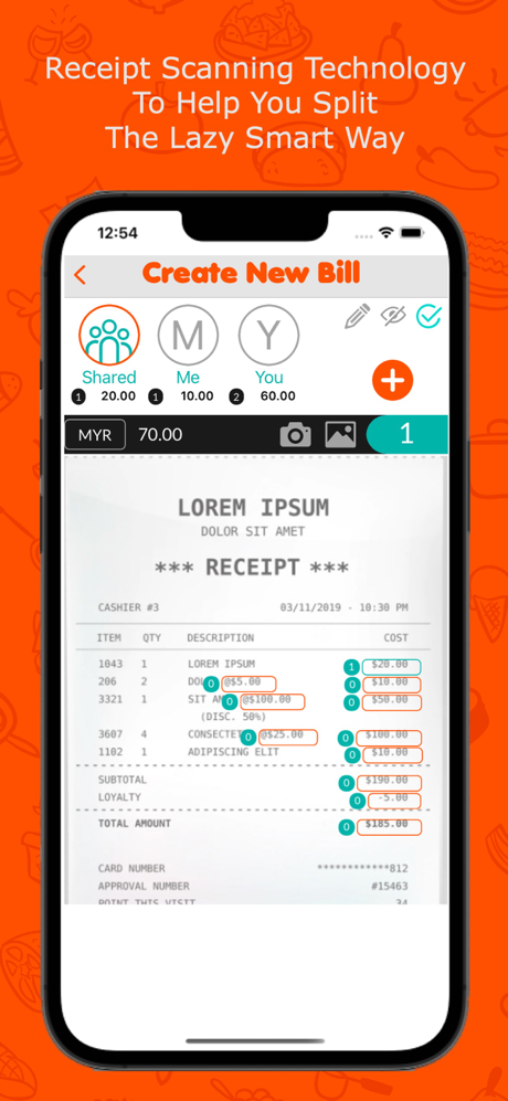 Leasy App - Bill Splitter screenshot 1