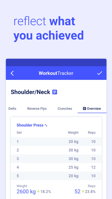 WorkoutTracker – Fitness Log Screenshot