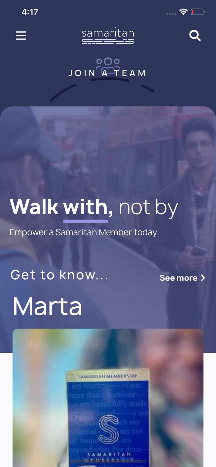 Samaritan – Walk With Not By