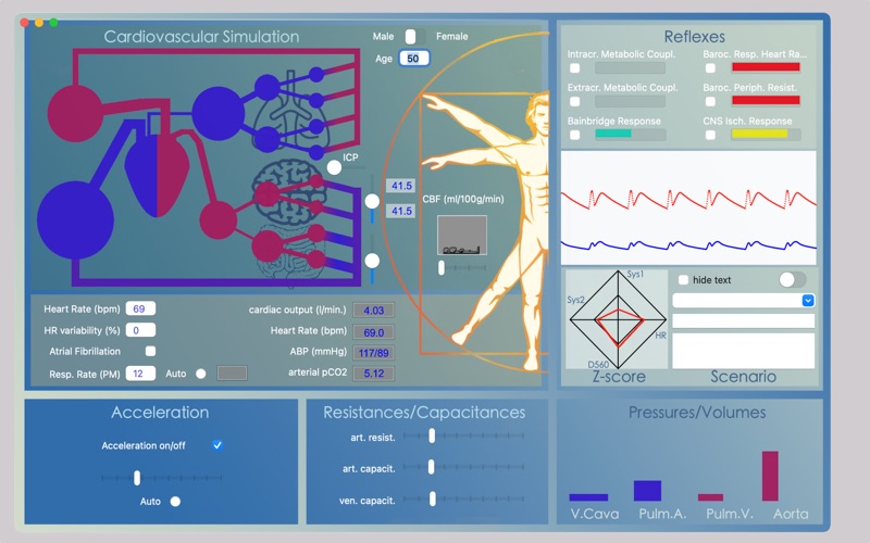 CardioVascularSimulationApp app screenshot