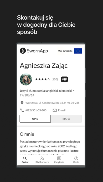 SwornApp Screenshot