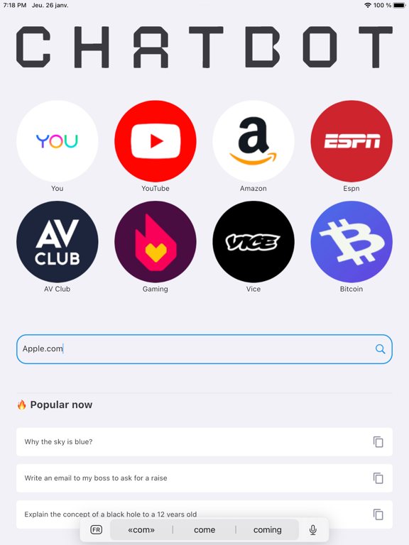 Chatbot. Chatbot.