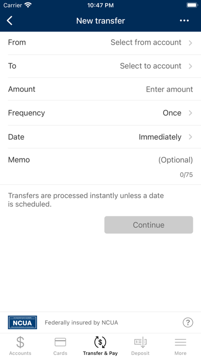 Merck EFCU Mobile Banking Screenshot