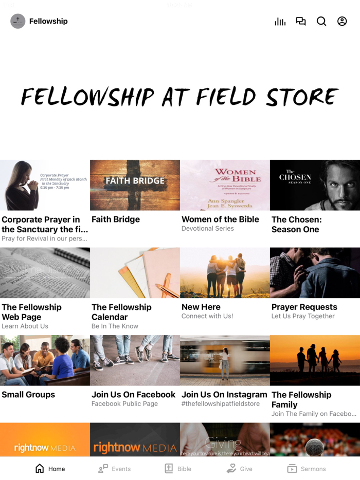 Fellowship at Field Store