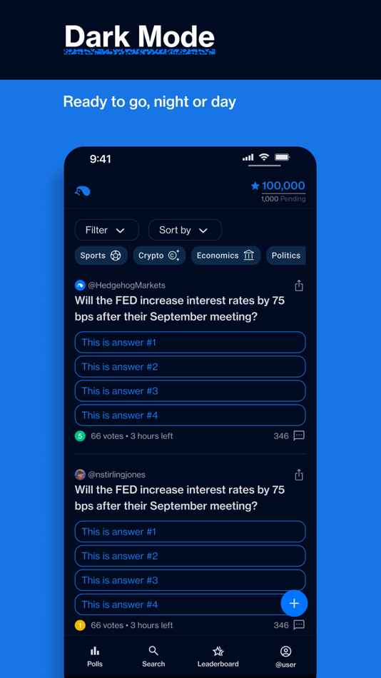 #5. Hedgehog Polls (iOS) 由: Hedgehog Markets