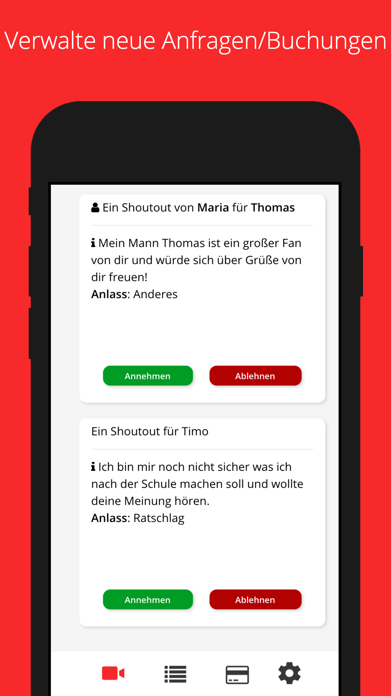 Screenshot #1 pour Shoutout - Für Idole