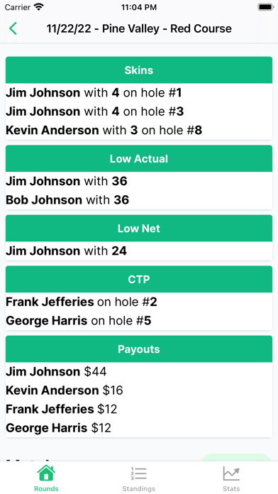 GolfSheet Screenshot