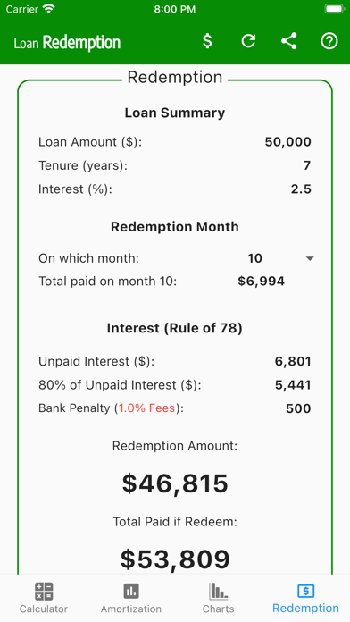 Singapore Car Loan Calculator Screenshot