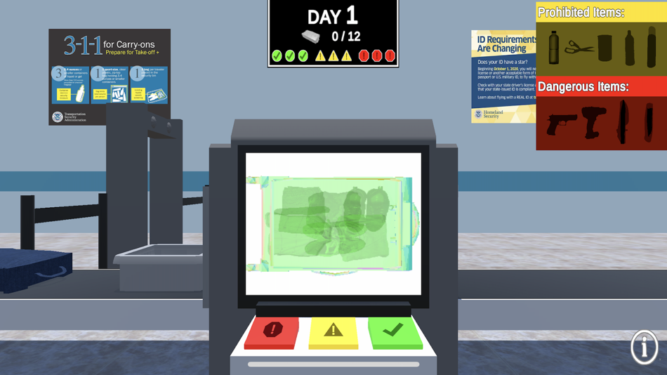 #4. Baggage Screening Challenge (iOS) Podle: Magnin & Associates