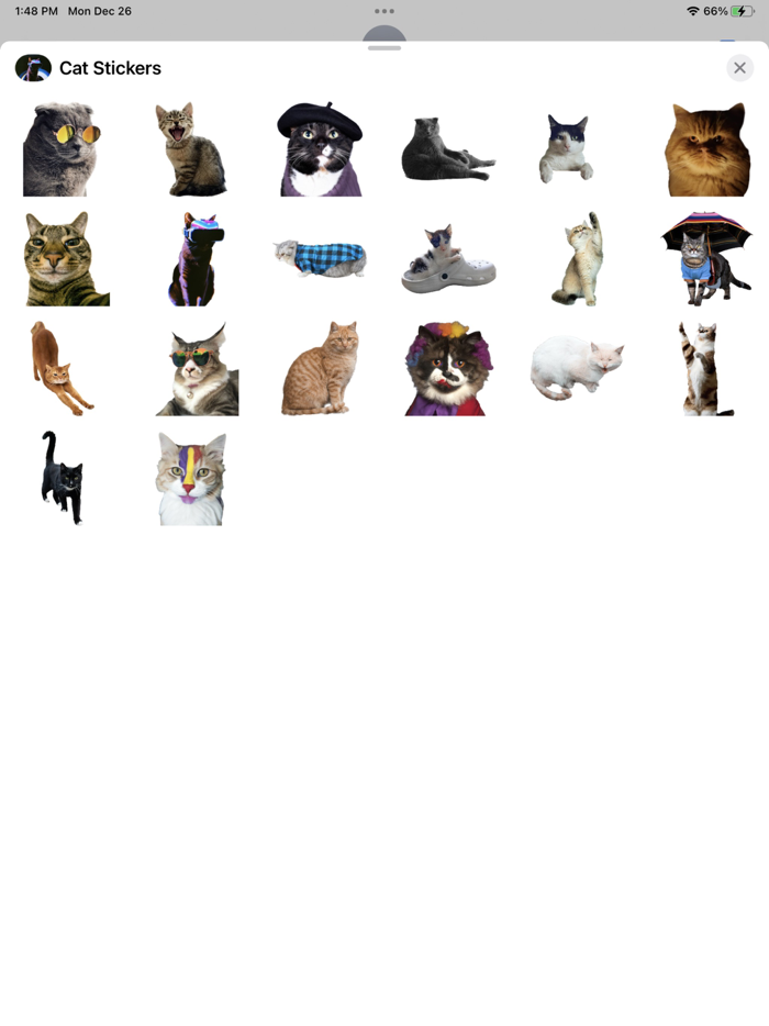 Cat Sticker Pack for Messages