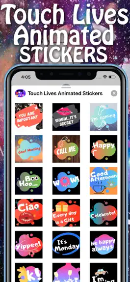 Game screenshot Touch Lives Animated Stickers hack