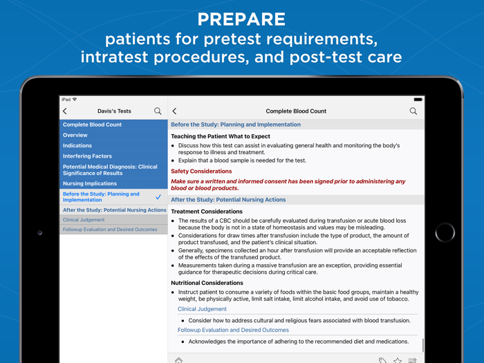 Davis’s Lab and Diagnostic Tests