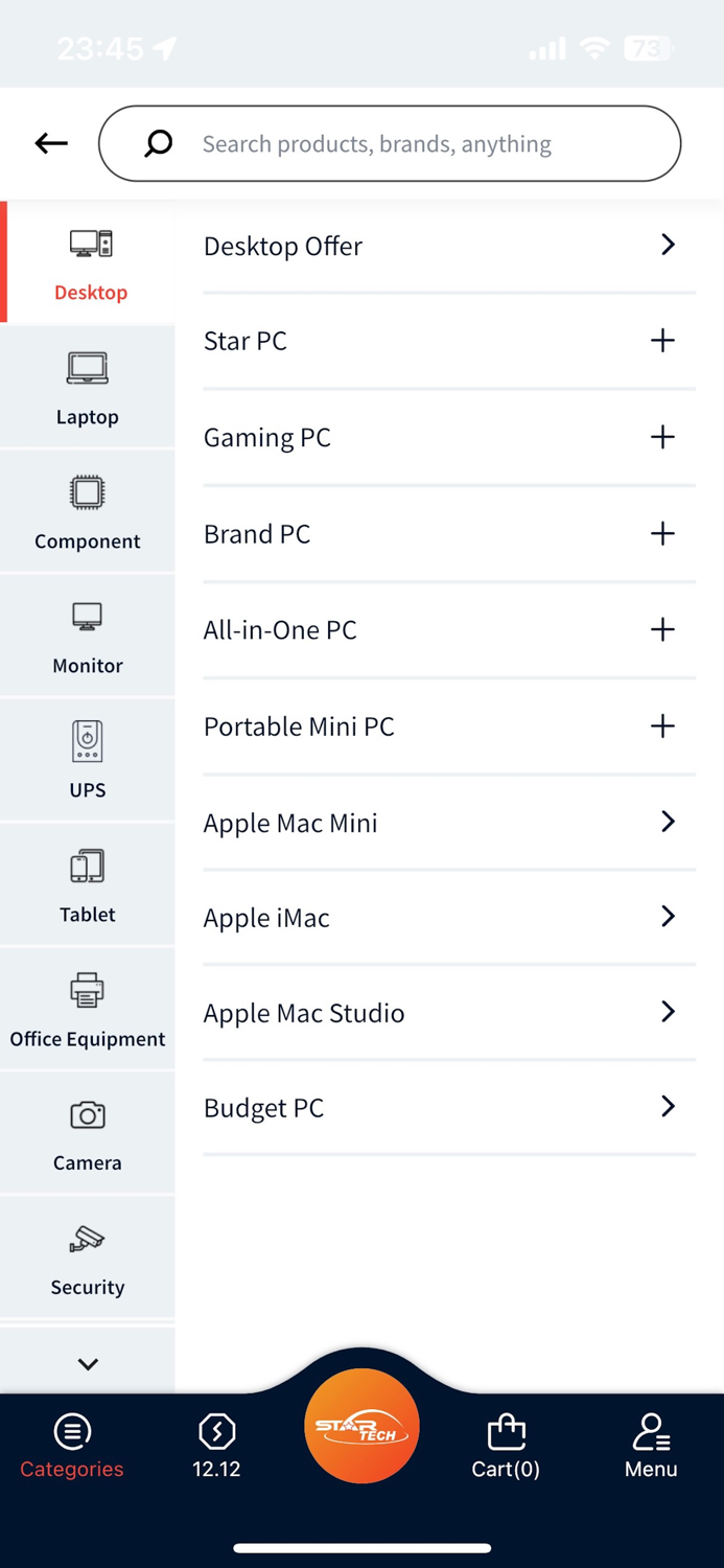 Star Tech Online Shopping App