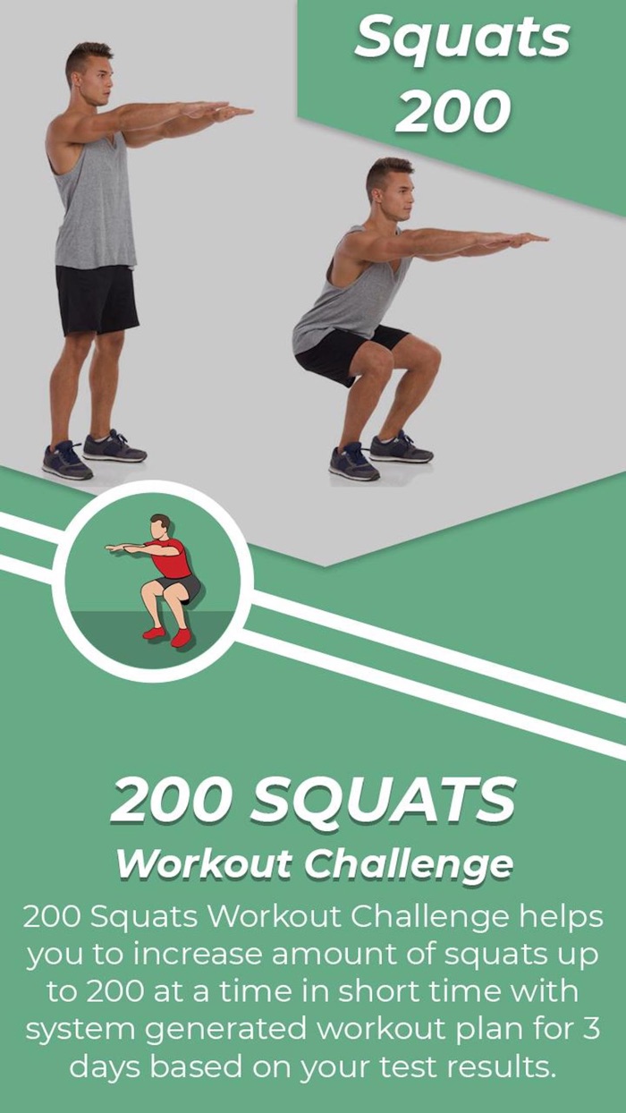 200 Squats Challenge