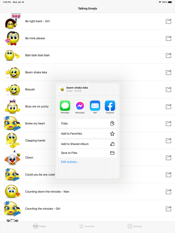 Talking Emoji Pro for Textingのおすすめ画像1