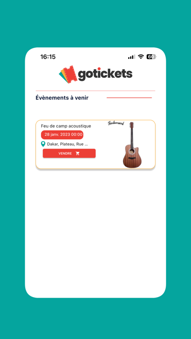 Go Tickets Vendeur Screenshot
