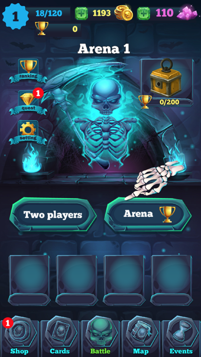 Hero Cards Battle - Slots Way Screenshot