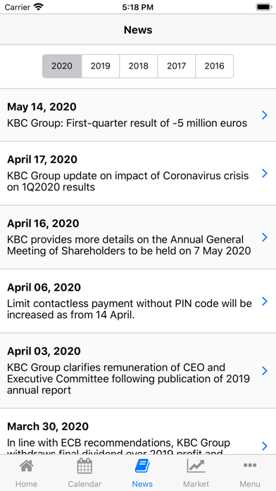 KBC Investor Relations screenshot 3