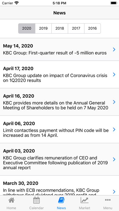 Screenshot #3 pour KBC Investor Relations