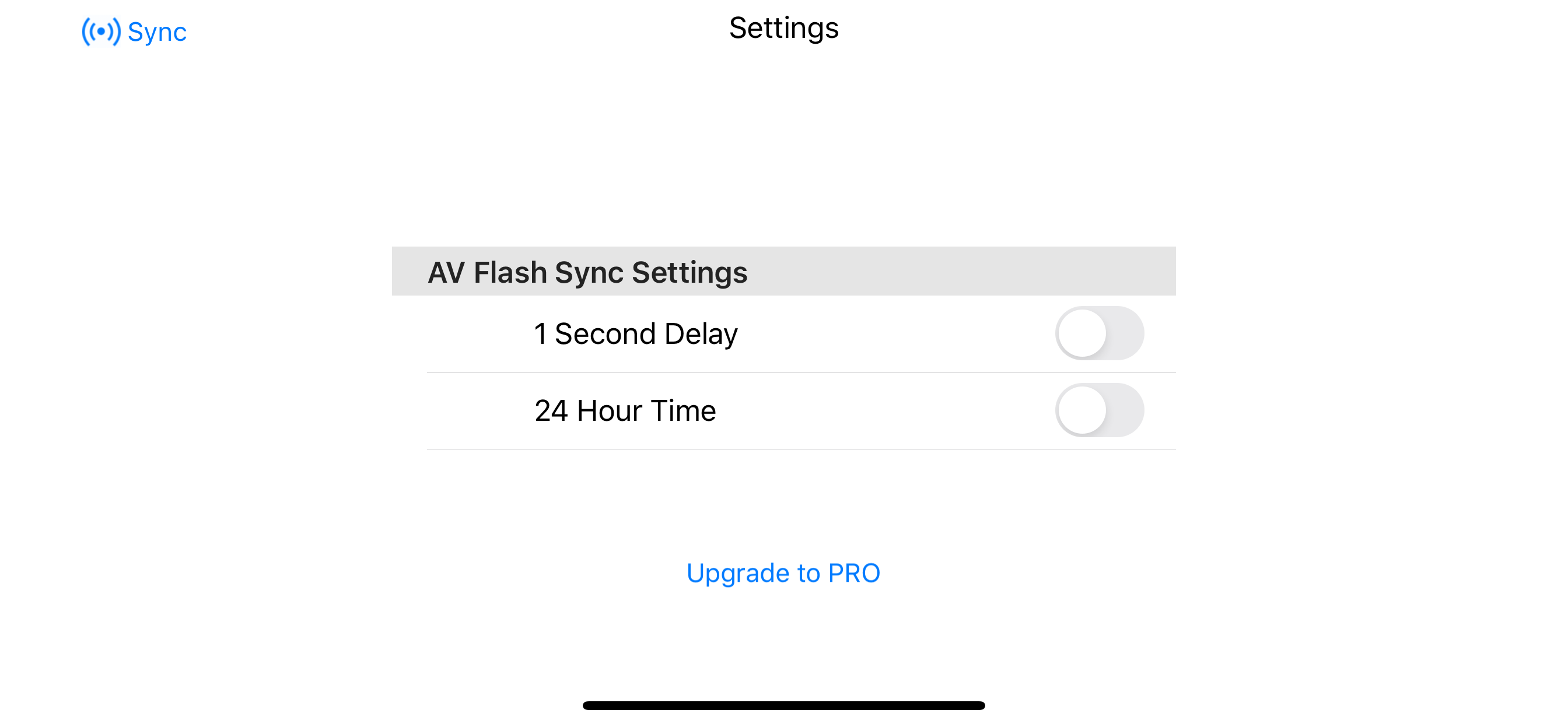 AV Flash Sync
