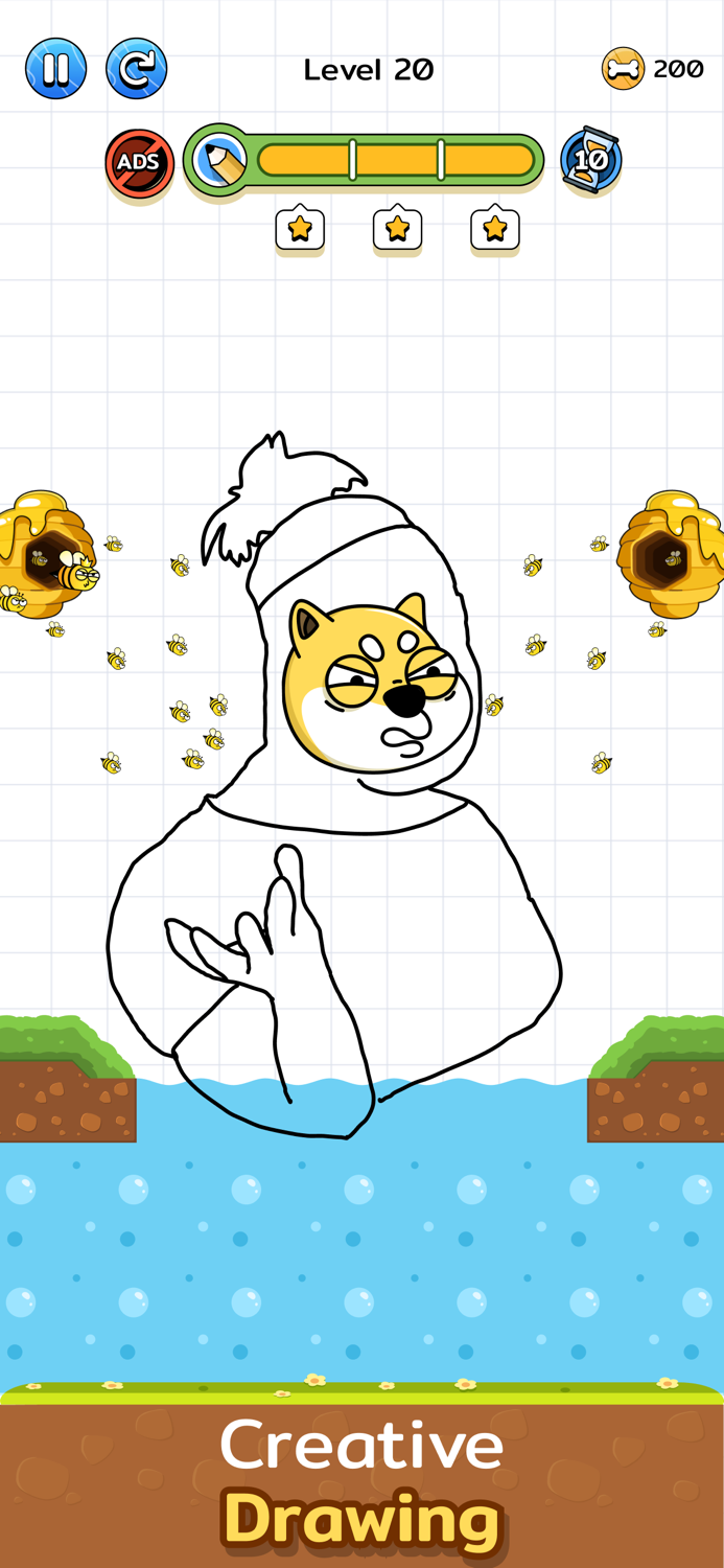 Save the Dog Draw Line DOP