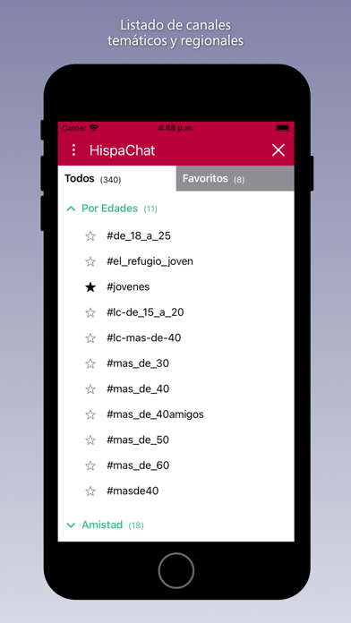 HispaChat - Chat en español Screenshot